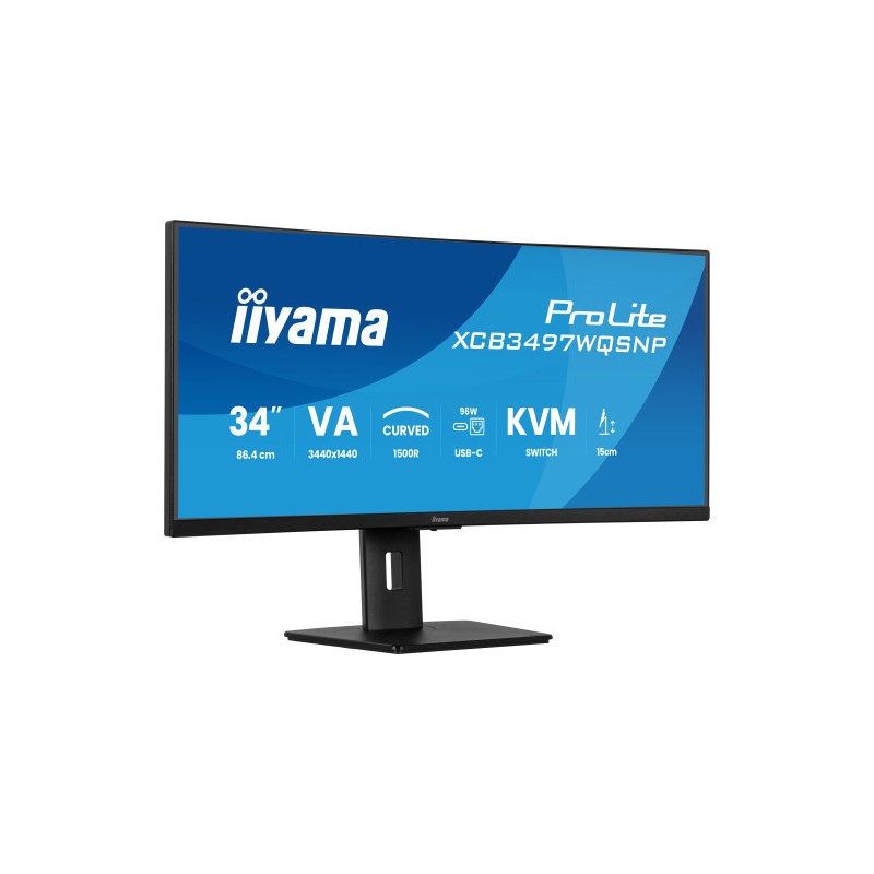 IIYAMA MONITOR VA, 2H 1DP,DOCK, KVM, 95W