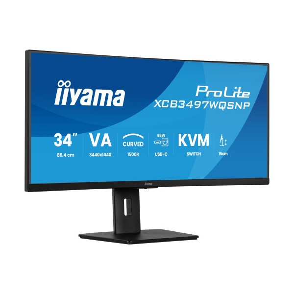 IIYAMA MONITOR VA, 2H 1DP,DOCK, KVM, 95W