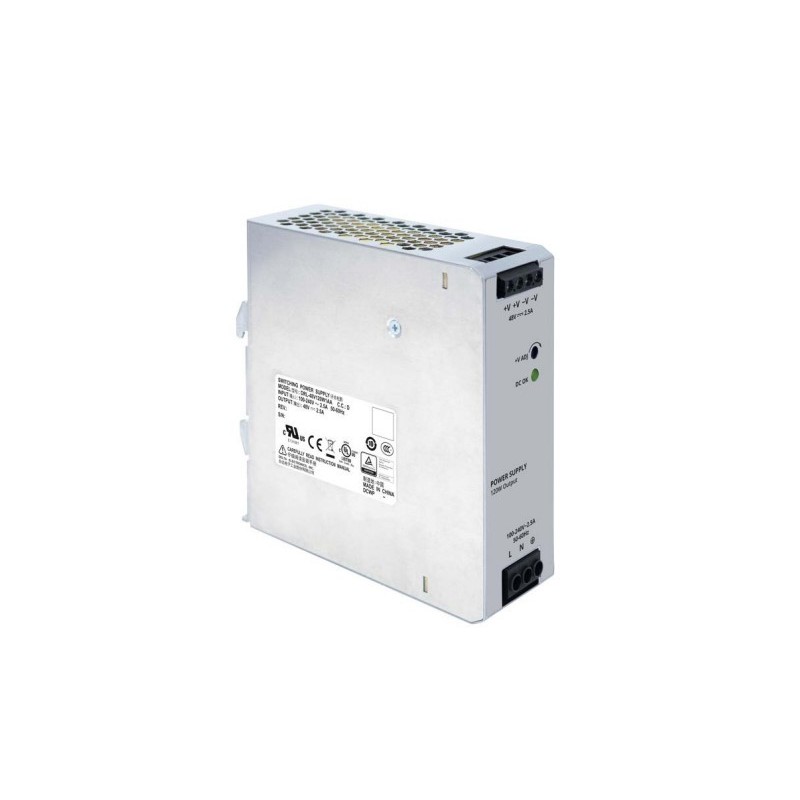 DRL-48V120W1AA: DAHUA FUENTE DE ALIMENTACION DE CARRIL DIN, 120W, 48VDC, 2,5A, ENTRADA 85-264VAC, MONOFASICA, REFRIGERACION POR 