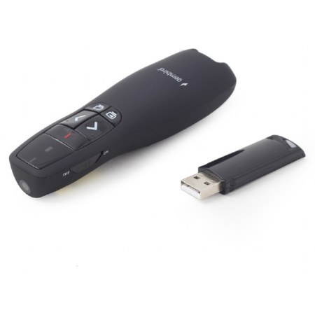 Gembird WP-L-12 apuntador inalámbricos RF Negro