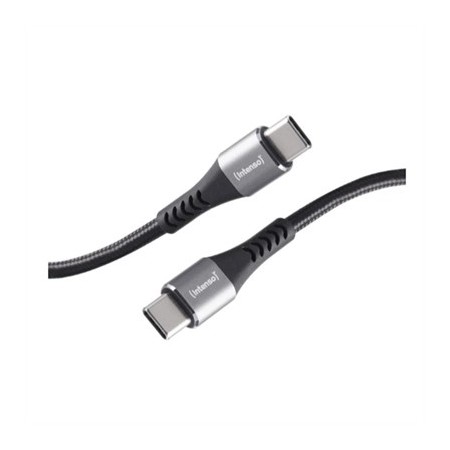 Cable usb tipo c intenso 2m - macho - macho - negro 100w