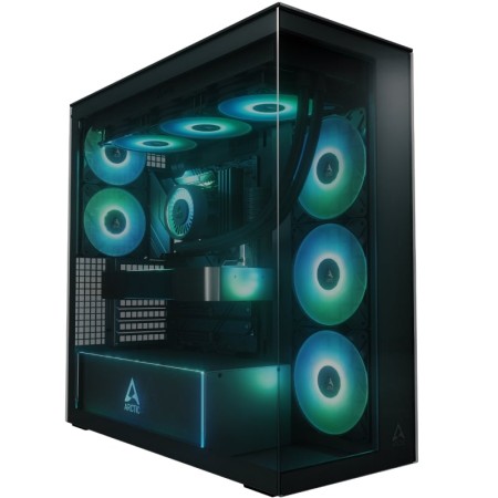 Caja Gaming Torre Arctic Xtender Black (Cristal tintado)