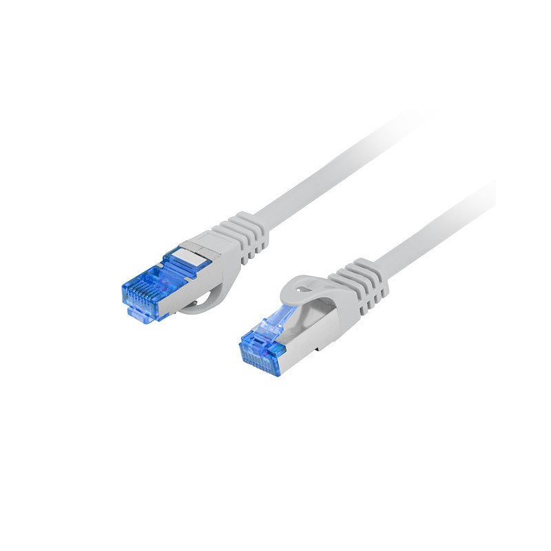 Cable red lanberg latiguillo cat.6a s - ftp lszh cca 10m gris fluke passed