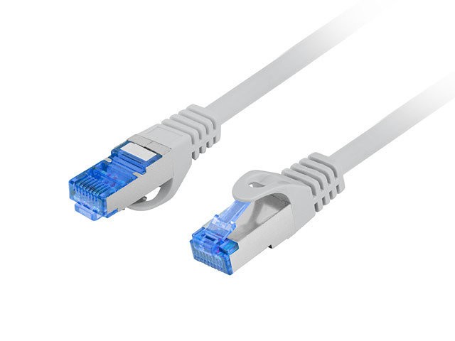 Cable red lanberg latiguillo cat.6a s - ftp lszh cca 10m gris fluke passed
