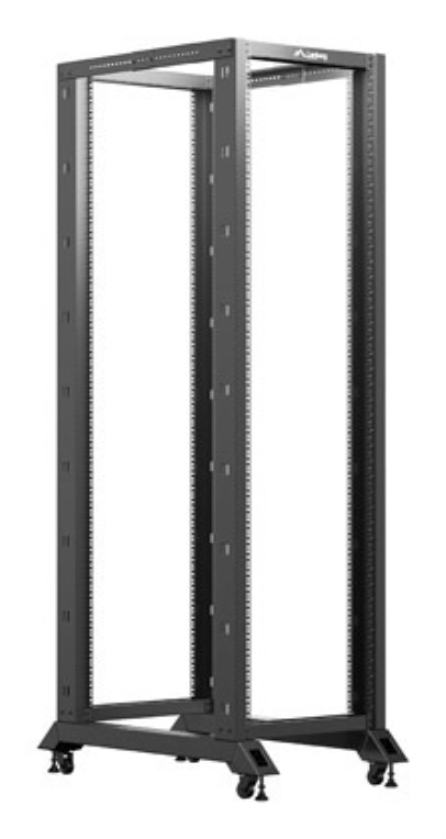 Armario rack lanberg abierto 19 pulgadas 42u 600x1000 negro