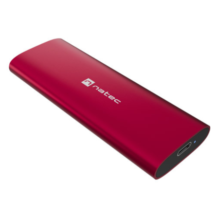 NATEC RHINO M.2 NVME LITE Caja externa para unidad de estado sólido (SSD) Rojo