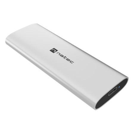 NATEC RHINO M.2 NVME LITE Caja externa para unidad de estado sólido (SSD) Plata