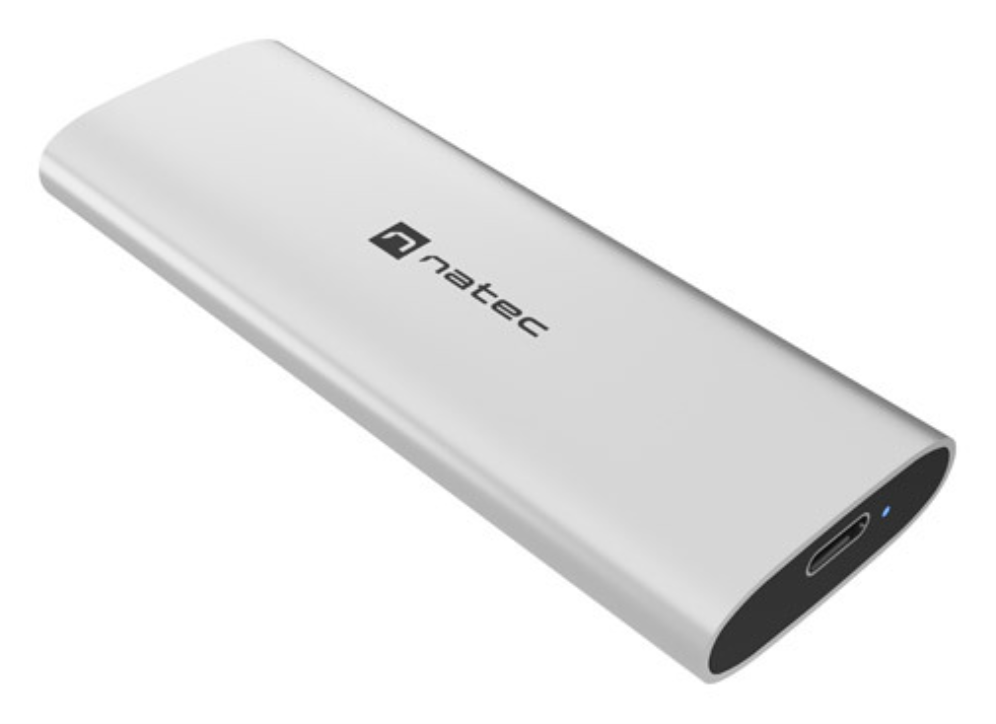 NATEC RHINO M.2 NVME LITE Caja externa para unidad de estado sólido (SSD) Plata