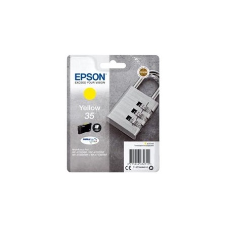Cartucho tinta epson c13t35844010 amarillo durabrite ultra ink 35 - 650 paginas - candado