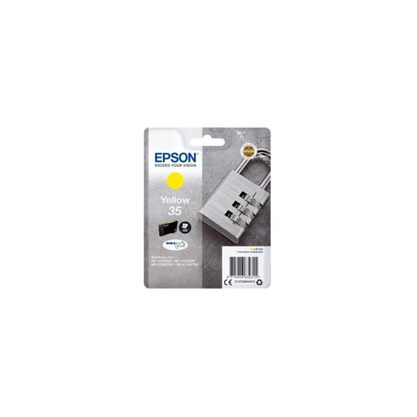 Cartucho tinta epson c13t35844010 amarillo durabrite ultra ink 35 - 650 paginas - candado