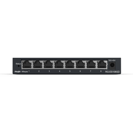 Ruijie Networks RG-ES108GD switch No administrado Gigabit Ethernet (10/100/1000) Negro