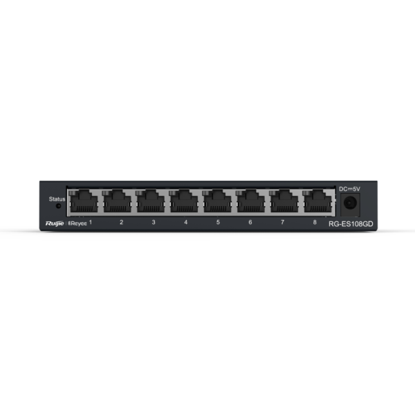 Ruijie Networks RG-ES108GD switch No administrado Gigabit Ethernet (10/100/1000) Negro