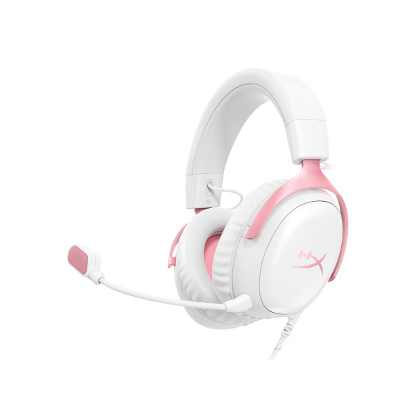 HP HYPERX CLOUD III WHITE-PINK - GAMING HEADSET - 9W1Q4AA