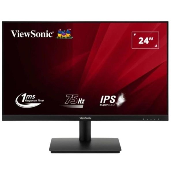 Monitor led 24 pulgadas viewsonic va240 - h2 ips - fhd - hdmi - vga - 75hz - 1ms - vesa 75x75