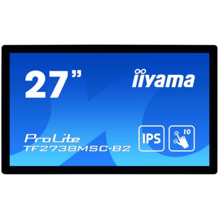 iiyama ProLite TF2738MSC-B2 monitor pantalla táctil 68,6 cm (27″) 1920 x 1080 Pixeles Multi-touch Multi-usuario Negro