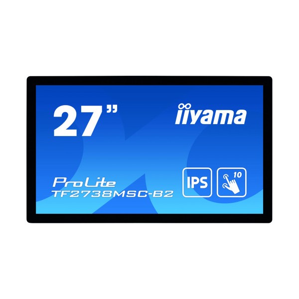 iiyama ProLite TF2738MSC-B2 monitor pantalla táctil 68,6 cm (27″) 1920 x 1080 Pixeles Multi-touch Multi-usuario Negro