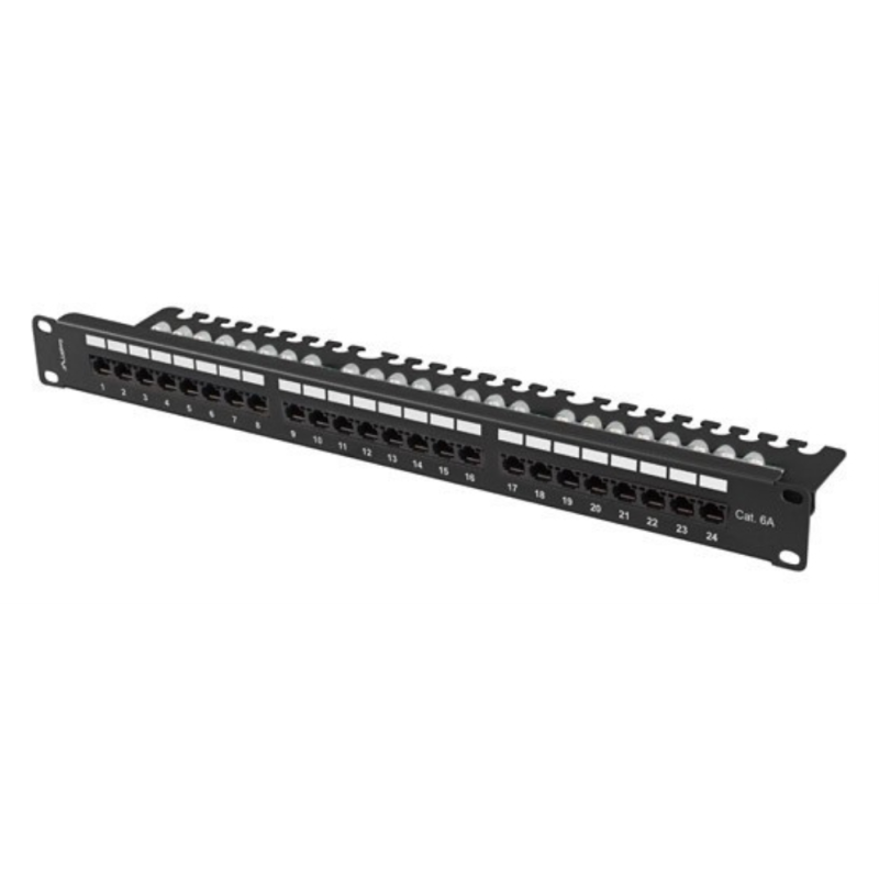 Lanberg PPUA-1124-B panel de parcheo 1U