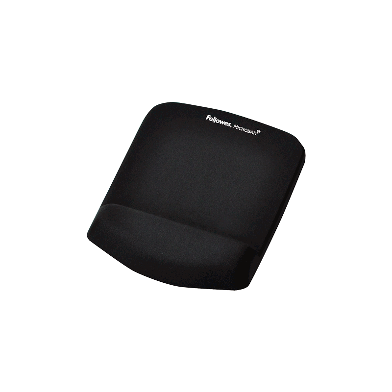 ALFOMBRILLA CON REPOSAMUÑECAS RATON PLUSHTOUCH NEGRO FELLOWES 9252003