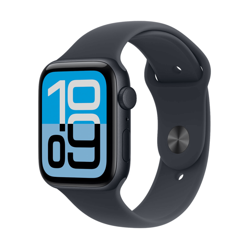 Apple Watch SE 3 GPS + Cellular 44mm Aluminio Negro y Correa Deportiva Negro (Midnight) - Talla M/L