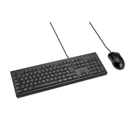 CONJUNTO DE RATÓN Y TECLADO MODELO KM100 EQ CON CABLE COLOR NEGRO KENSINGTON K75452ES