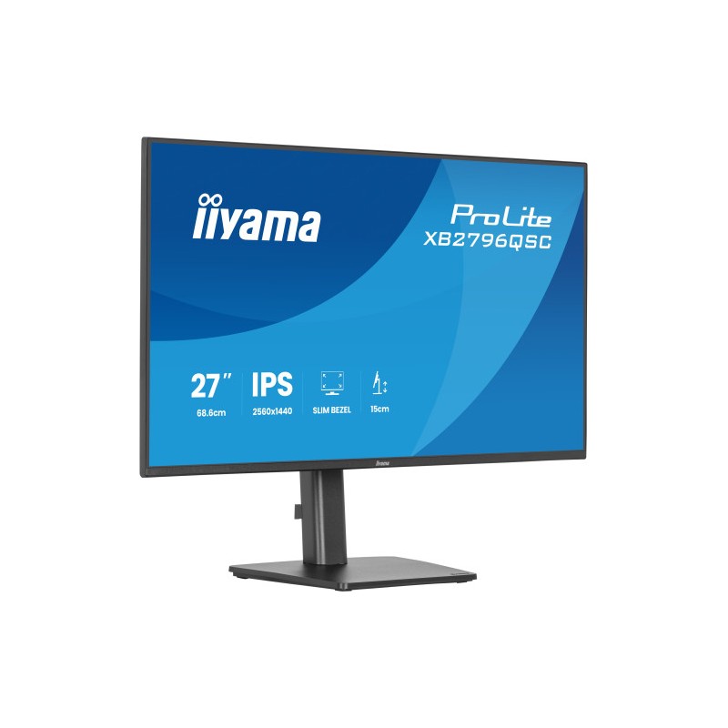 MONITOR IIYAMA PANTALLA PARA PC 68,6 CM (27″) 2560 X 1440 PIXELES QUAD HD LED PANEL IPS USB-C HDMI DISPLAYPORT ALTURA AJUSTABLE