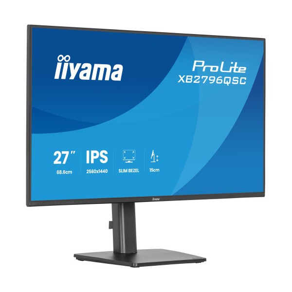 MONITOR IIYAMA PANTALLA PARA PC 68,6 CM (27″) 2560 X 1440 PIXELES QUAD HD LED PANEL IPS USB-C HDMI DISPLAYPORT ALTURA AJUSTABLE