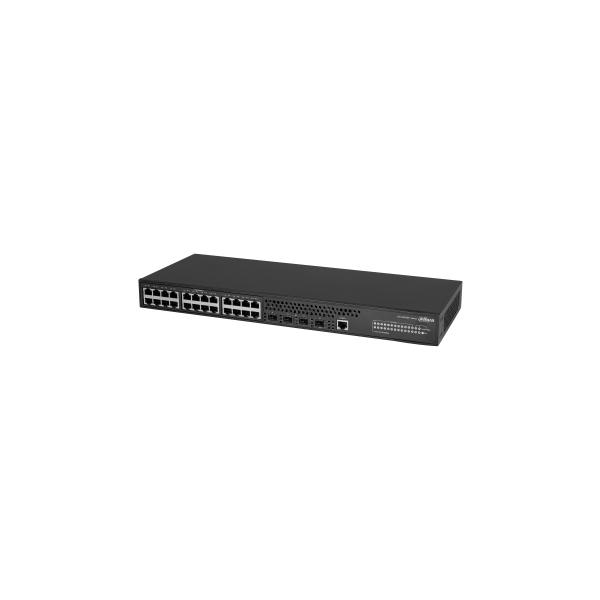 DH-AS4300-24GT4GF: DAHUA SWITCH GIGABIT GESTIONABLE L2+, 24 PUERTOS RJ45 10/100/1000M, 4 PUERTOS SFP 100M/1G, FANLESS, 56GBPS, 4