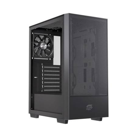 Caja ordenador gaming einarex p100 core atx cristal templado negra