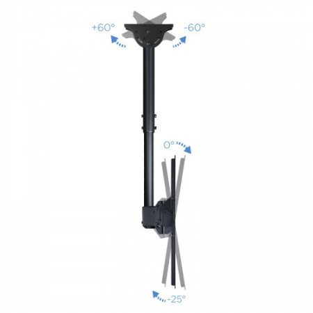 TooQ LPCE1155TSLI-B TV mount 139,7 cm (55″) Negro