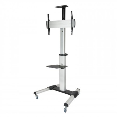 TooQ FS1870M-B signage display mount 94 cm (37″) Negro, Plata