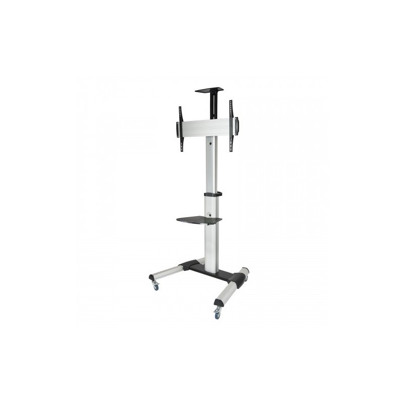TooQ FS1870M-B signage display mount 94 cm (37″) Negro, Plata