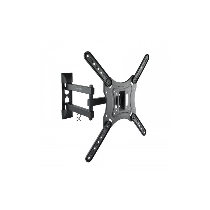 TooQ Soporte Giratorio e Inclinable para Monitor / TV LCD, Plasma de 23”- 55”, con Tres Pivotes, Negro