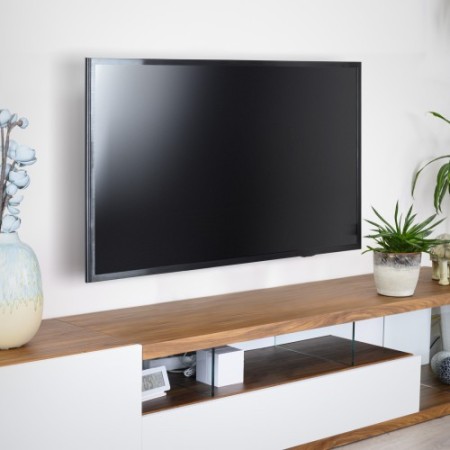 TooQ Soporte Giratorio e Inclinable para Monitor / TV LCD, Plasma de 23”- 55”, con Tres Pivotes, Negro