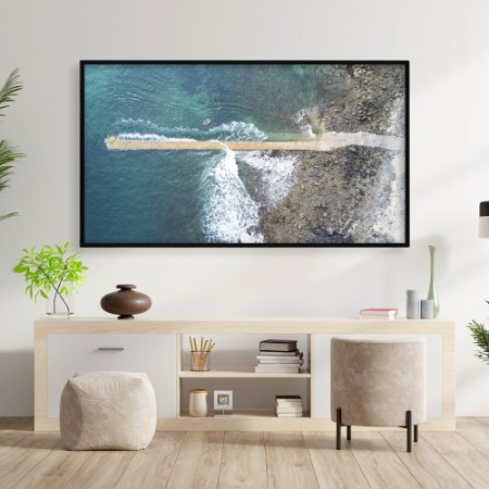 TooQ Soporte Giratorio e Inclinable para Monitor / TV LCD, Plasma de 23”- 55”, con Dos Pivotes, Negro