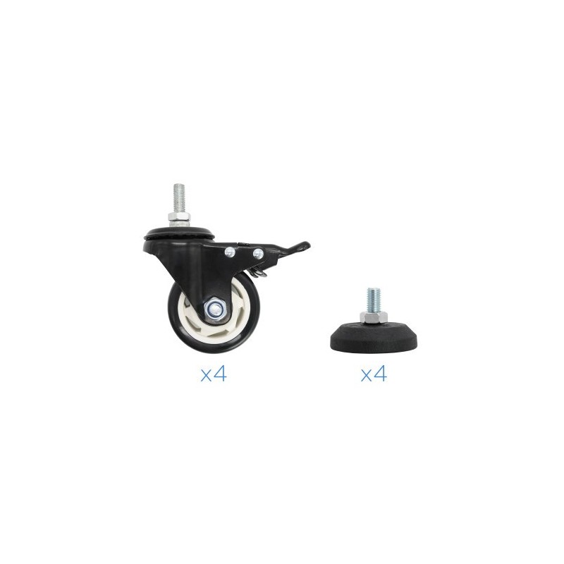 TooQ FS20200M-B Soporte de suelo con ruedas/patas para pantallas de 60″ - 105″