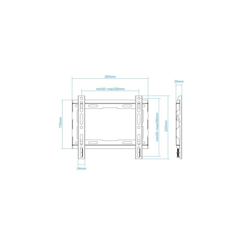 TOOQ SOPORTE DE PARED PARA PANTALLA 23″-43″