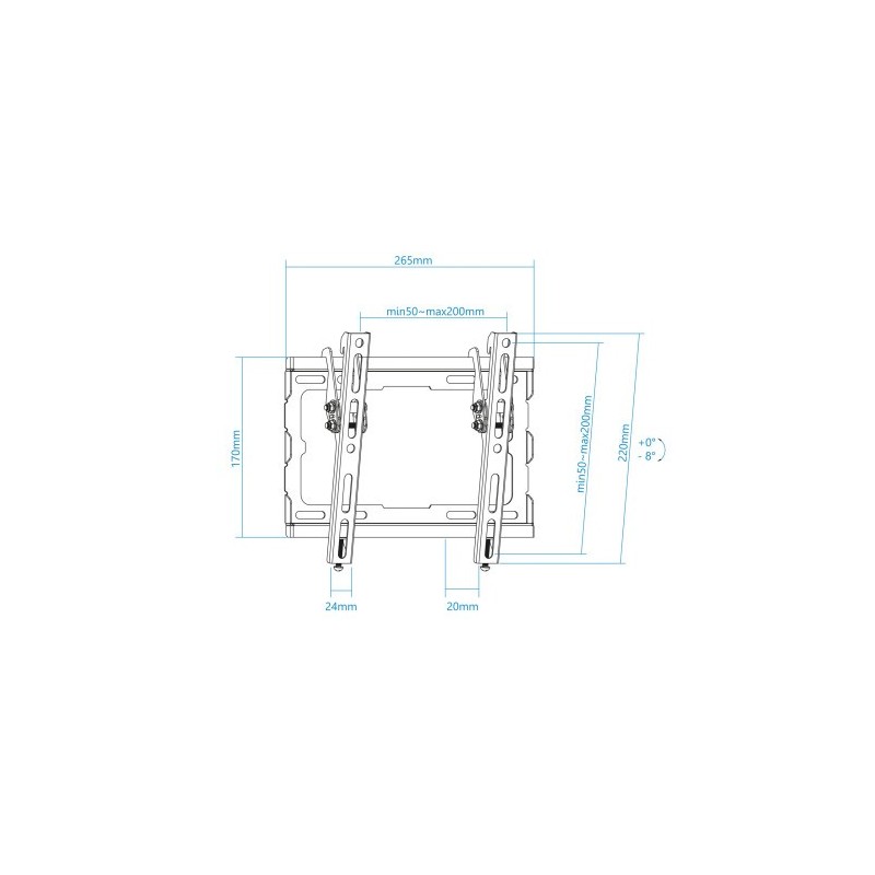 TOOQ SOPORTE DE PARED PARA PANTALLA 23″-43″