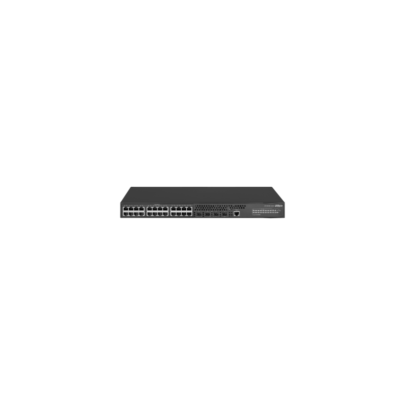 DH-AS4300-24GT4GF: DAHUA SWITCH GIGABIT GESTIONABLE L2+, 24 PUERTOS RJ45 10/100/1000M, 4 PUERTOS SFP 100M/1G, FANLESS, 56GBPS, 4