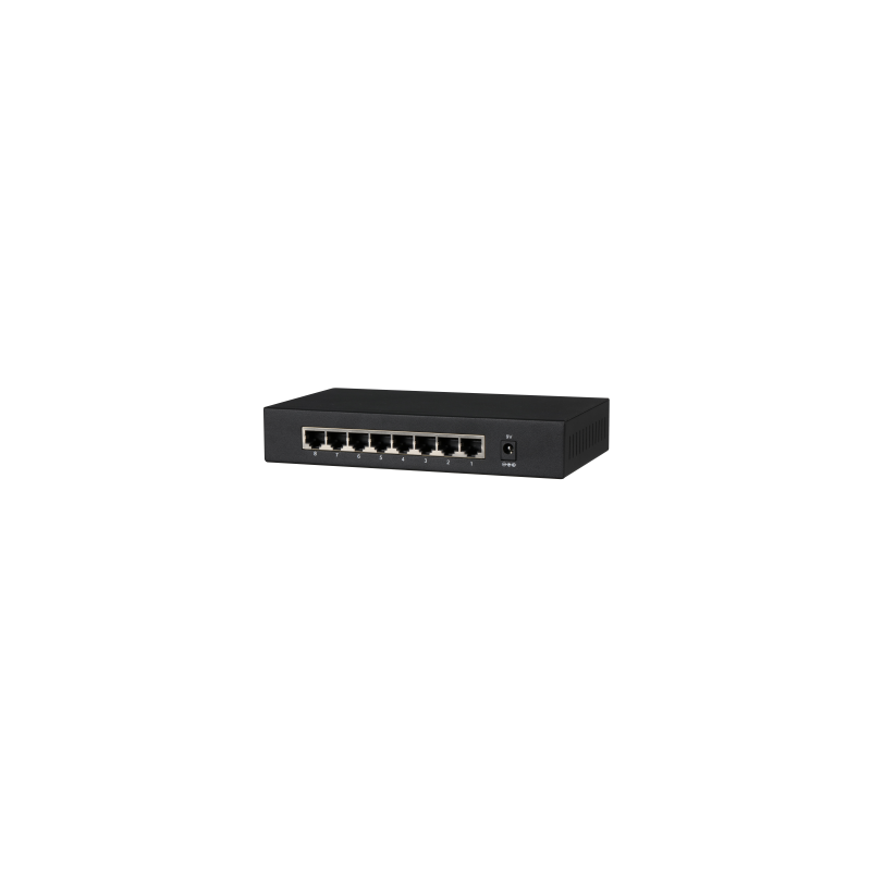 DH-PFS3008-8GT: DAHUA SWITCH GIGABIT NO GESTIONABLE, 8 PUERTOS RJ45 10/100/1000M, CAPACIDAD DE CONMUTACION 16GBPS, 11,904MPPS, C
