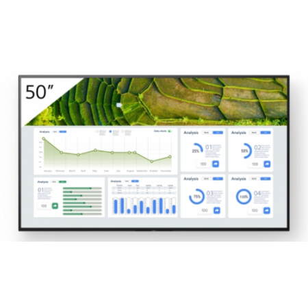 Sony FW-50BZ30L pantalla de señalización Pantalla plana para señalización digital 127 cm (50″) LCD Wifi 440 cd / m² 4K Ultra HD 