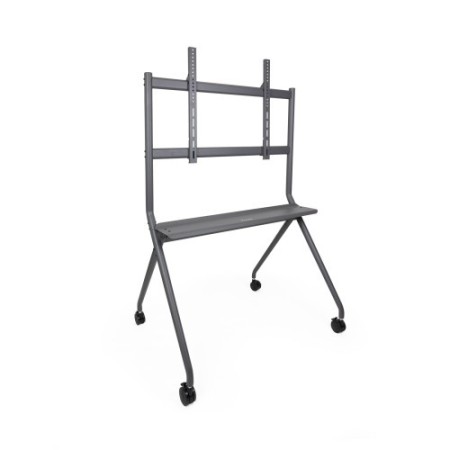 TooQ iSTAND Soporte de Suelo con Ruedas para Pantallas 50″- 86″, Gris