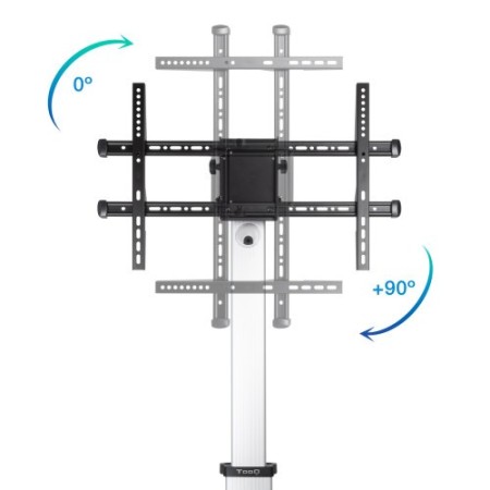 TooQ Hera Soporte de Suelo de Aluminio con Ruedas para Pantalla 37″-86″