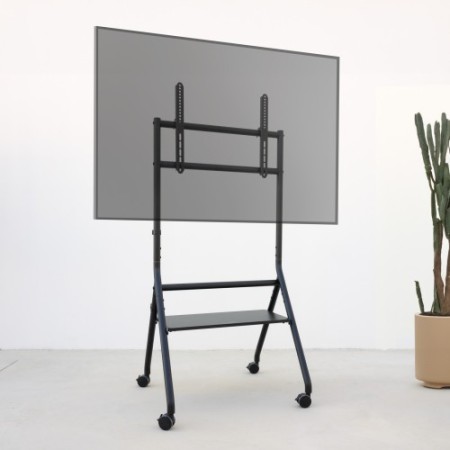 TooQ iDREAMS Soporte de Suelo con Ruedas para Pantalla 37″-86″, Negro