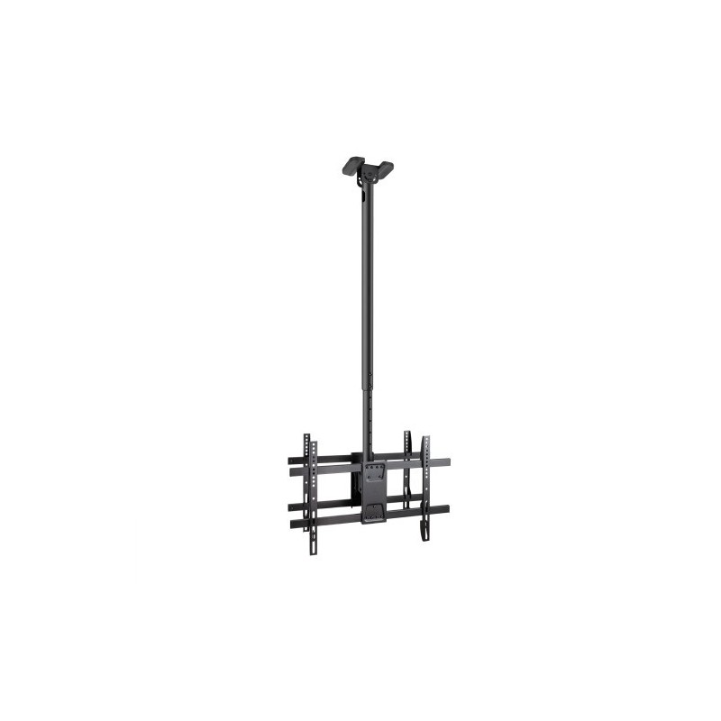 TooQ Soporte de Techo para 2 Pantallas 43″-86″, Negro