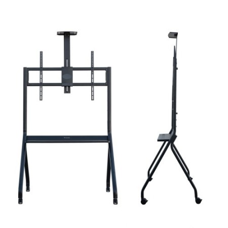 TOOQ SOPORTE SUELO RUEDAS iSTAR FS20208M-B, PARA PANTALLAS 55-100″, NEGRO.