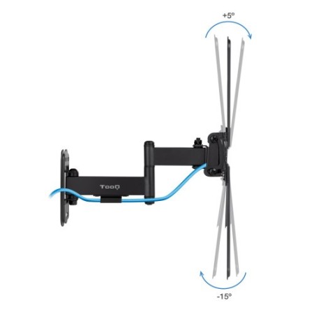 TooQ Soporte de Pared para Pantallas 13″-55″, Negro