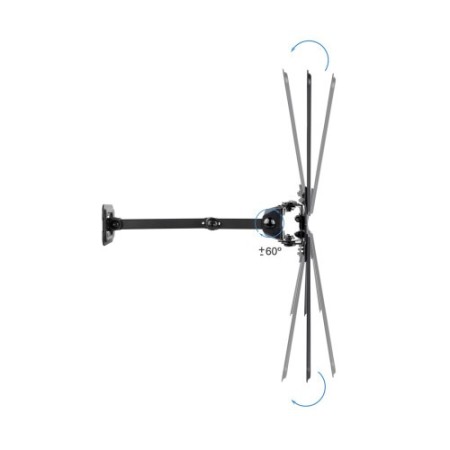 TooQ Soporte de Pared para Pantallas 13″-55″, Negro