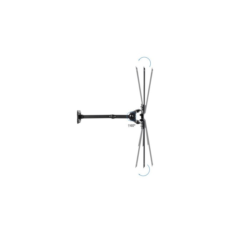 TooQ Soporte de Pared para Pantallas 13″-55″, Negro