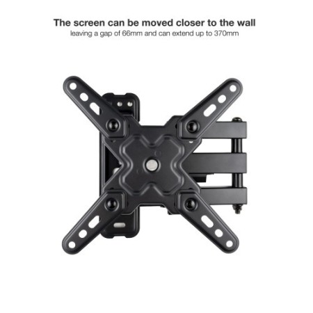 TooQ Soporte de Pared para Pantallas 13″-43″, Negro