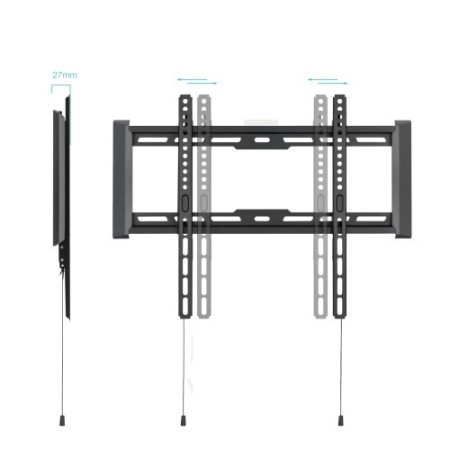 TOOQ SOPORTE FIJO PARED PANTALLAS 32″-70″, NEGRO